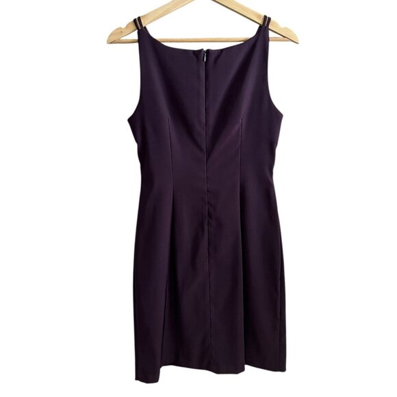 Vintage Beaded Mini Sheath Dress Purple Size 4 90s Gothic Vampire Dark Romantic - Picture 4 of 8